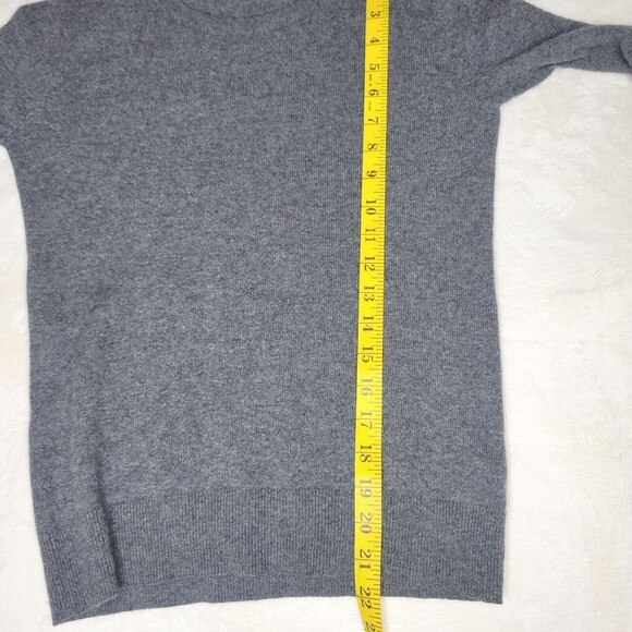 EVERLANE Cashmere Blend Gray Crewneck Sweater Women's Size XXS Long Sleeve Soft - Picture 6 of 9